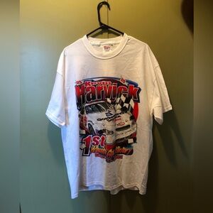 White NASCAR Graphic T-Shirt